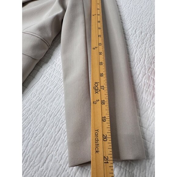 NWT Abercrombie&Fitch Classic Suiting Blazer Jacket Ash/Tan Woman’s SZ M Career - Picture 12 of 12